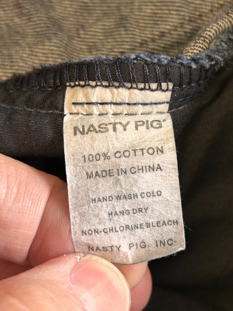 Nasty Pig One Piece Original Excellent Dark Denim Slim Twisted Leg Jeans 34 33 — image 7 of 8